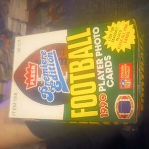Fleer 1990 Premiere Edition Unopened 36 Sealed Football Card Packs Brand New